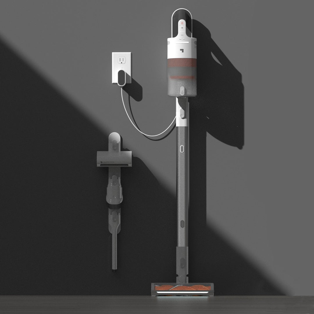 2-In-1 Cordless Vacuum - Stick and Handheld Combo on a gray background